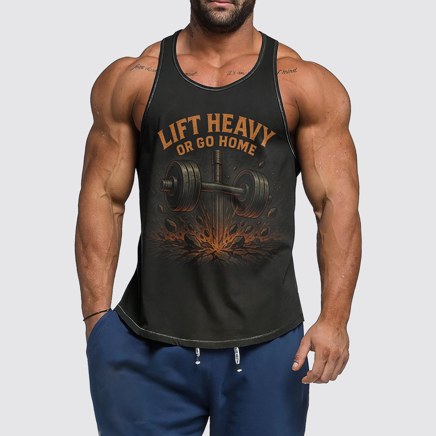 Ultimate Gym Tank Top for Men: Stay Cool and Comfy During Intense Workouts- AA07446
