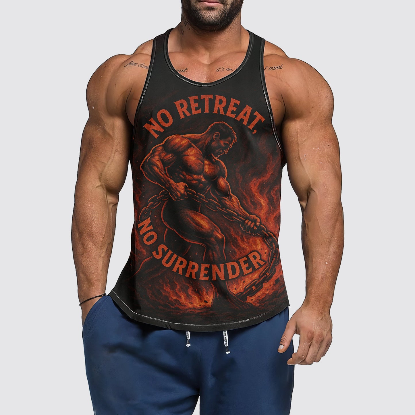 Ultimate Gym Tank Top for Men: Stay Cool and Comfy During Intense Workouts- AA07453