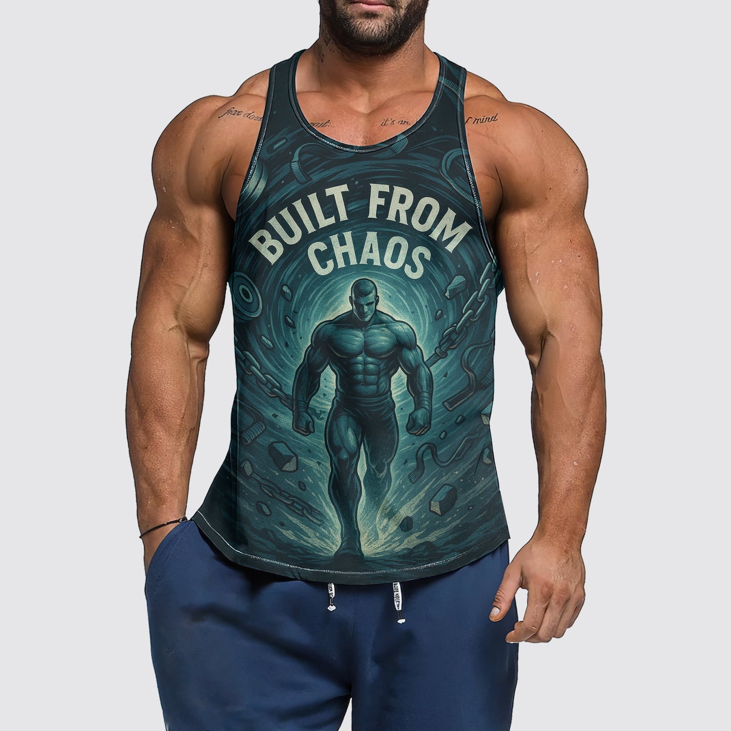 Ultimate Gym Tank Top for Men: Stay Cool and Comfy During Intense Workouts- AA07454