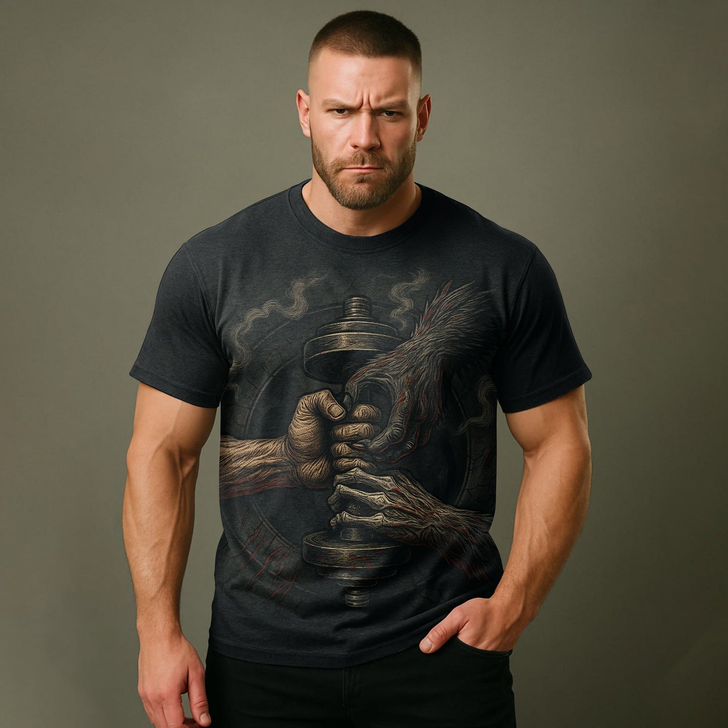 Ultimate Gym T-shirt for Men: Stay Cool and Comfy During Intense Workouts- AA07507