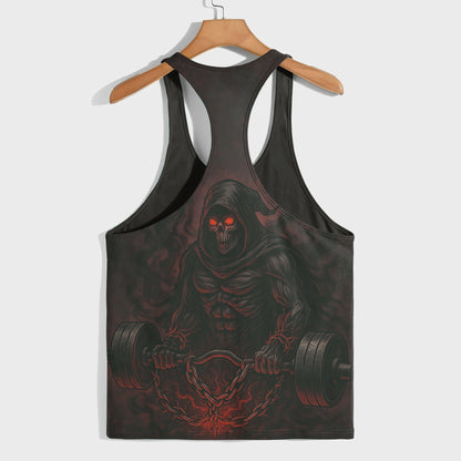 Skull 3D Racerback Tank Top- AA07564