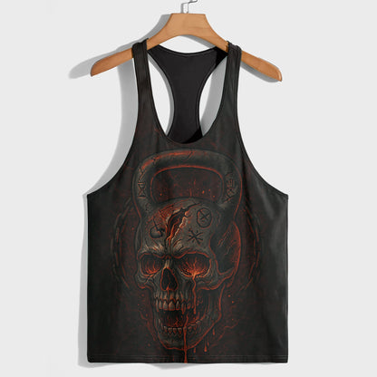 Skull 3D Racerback Tank Top- AA07568