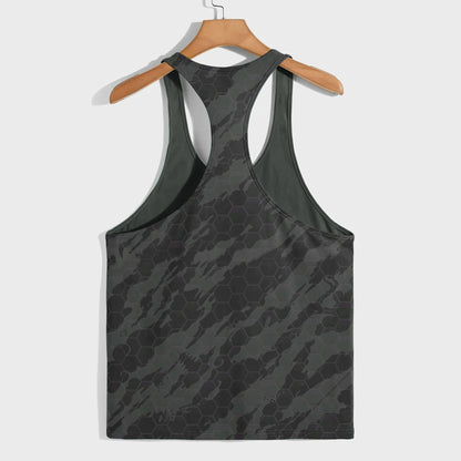 Camo Racerback Tank Top – Tactical Strength for Bodybuilders- AA07570