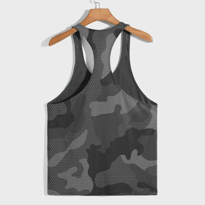 Camo Racerback Tank Top – Tactical Strength for Bodybuilders- AA07571