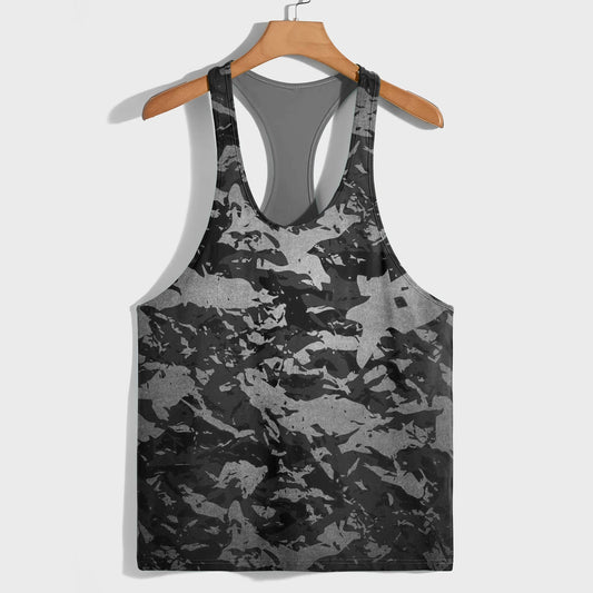 Camo Racerback Tank Top – Tactical Strength for Bodybuilders- AA07578