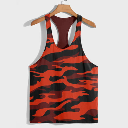 Camo Racerback Tank Top – Tactical Strength for Bodybuilders- AA07587