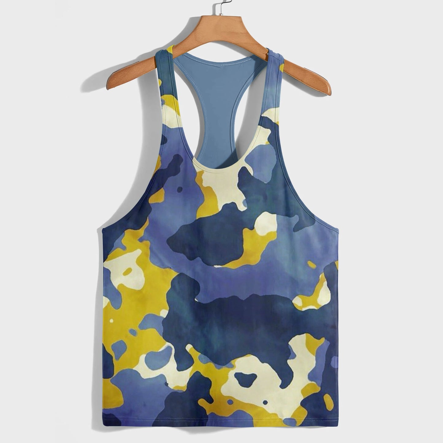 Camo Racerback Tank Top – Tactical Strength for Bodybuilders- AA07601