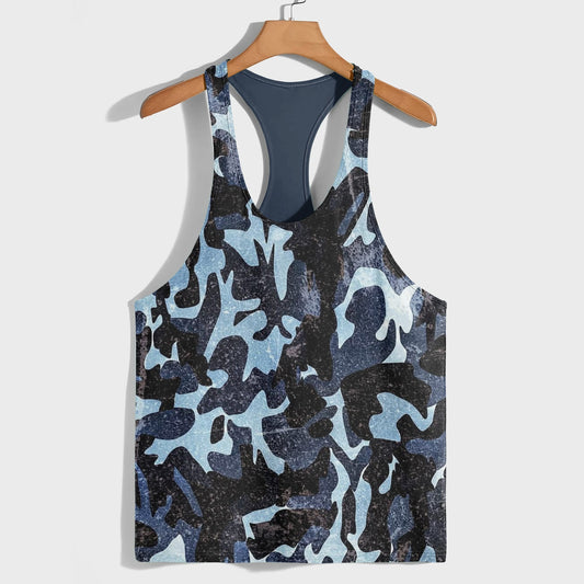 Camo Racerback Tank Top – Tactical Strength for Bodybuilders- AA07608