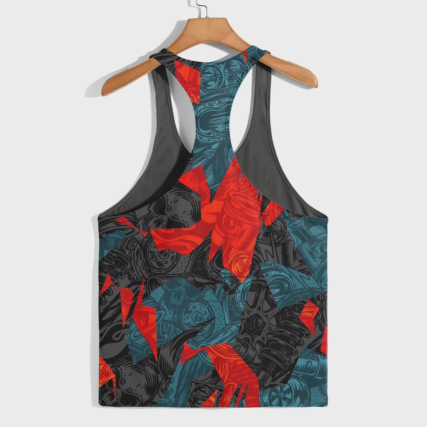 Camo Racerback Tank Top – Tactical Strength for Bodybuilders- AA07614