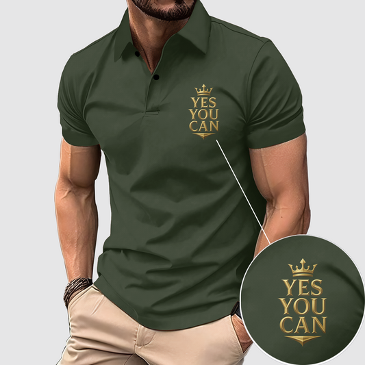 FlexFit Gym Polo Shirt: Performance & Style in Motion- AA07799
