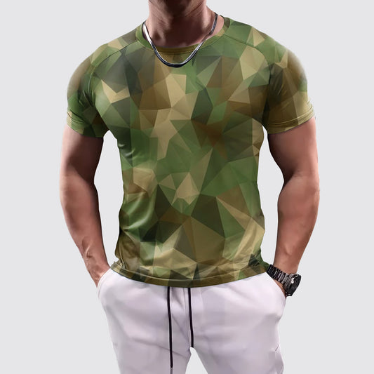 Camo Tight-Fitting Tee- AA07802