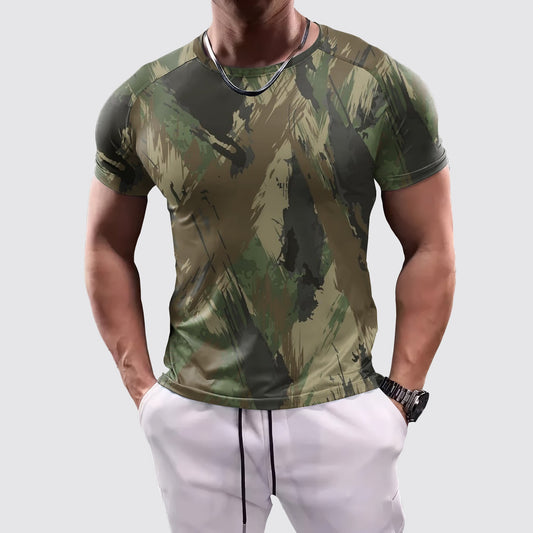 Camo Tight-Fitting Tee- AA07810