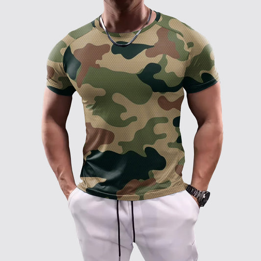Camo Tight-Fitting Tee- AA07872