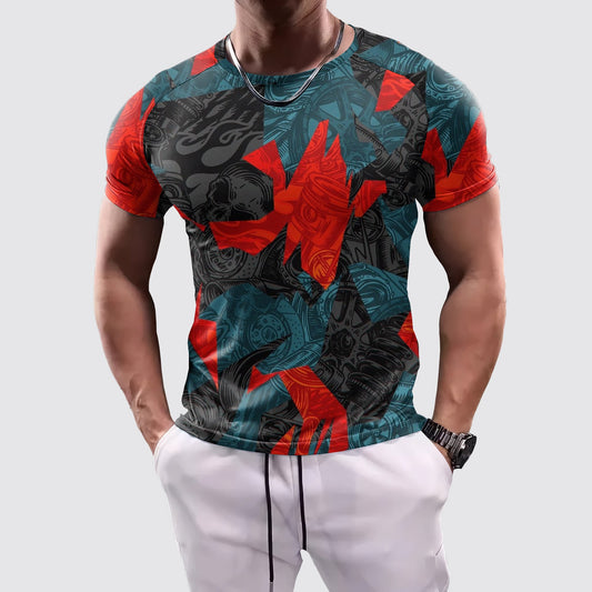 Camo Tight-Fitting Tee- AA07875