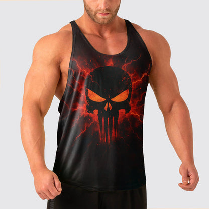Skull Power Training Tank Top for Men- AA07892