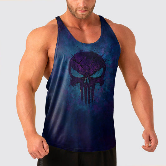 Skull Power Training Tank Top for Men- AA07904