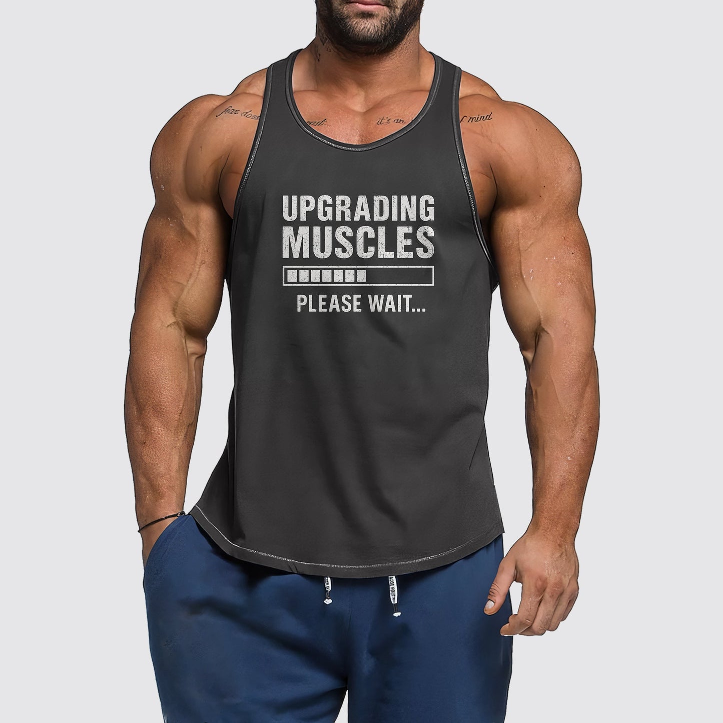 Ultimate Gym Tank Top for Men: Stay Cool and Comfy During Intense Workouts- AA07906