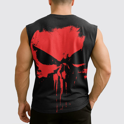 Dread Skull Cut-Off Tank- AA07959