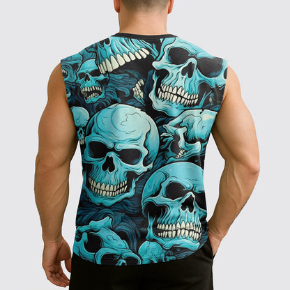 Dread Skull Cut-Off Tank- AA07977