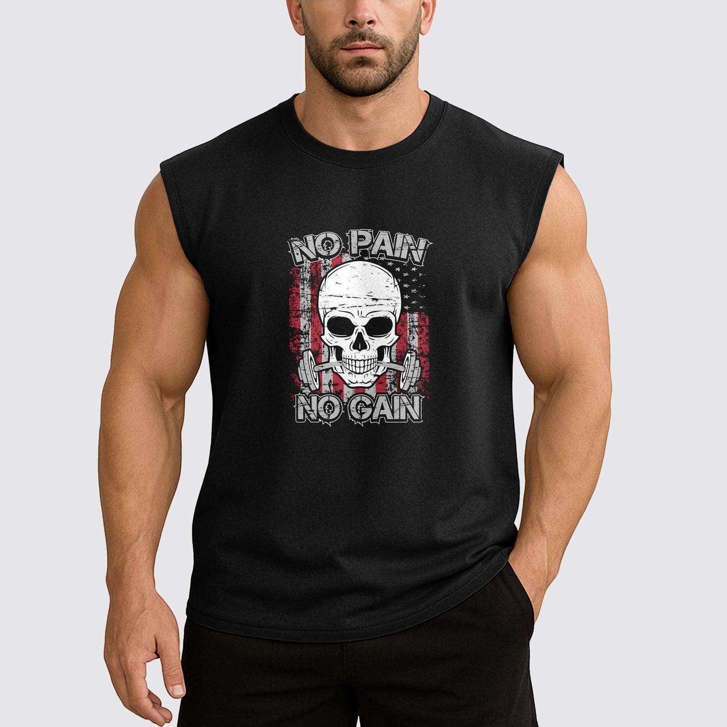 Dread Skull Cut-Off Tank- AA07982