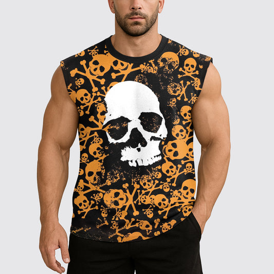 Dread Skull Cut-Off Tank- AA07989