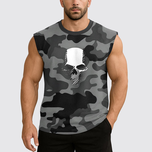 Dread Skull Cut-Off Tank- AA07993