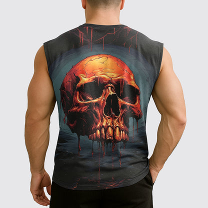 Dread Skull Cut-Off Tank- AA07995