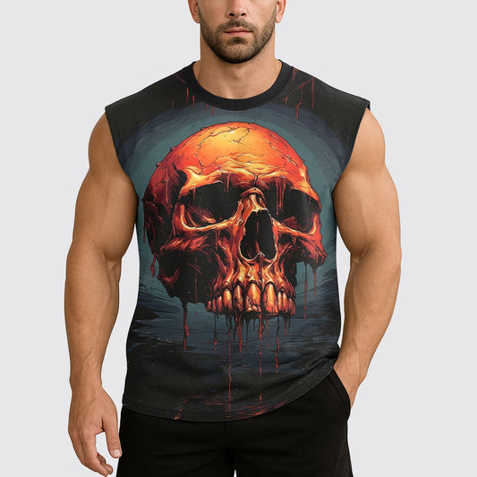 Dread Skull Cut-Off Tank- AA07995