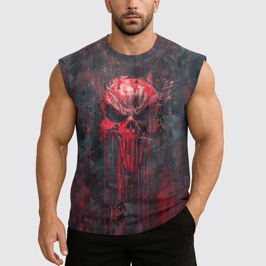 Dread Skull Cut-Off Tank- AA08011