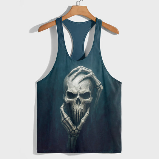 Skull 3D Racerback Tank Top- AA08064