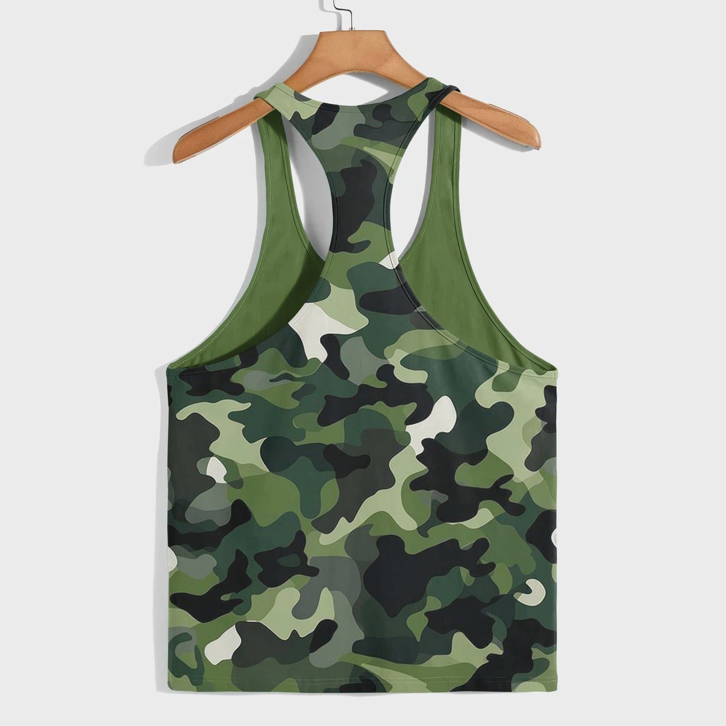 Camo Racerback Tank Top – Tactical Strength for Bodybuilders- AA08115