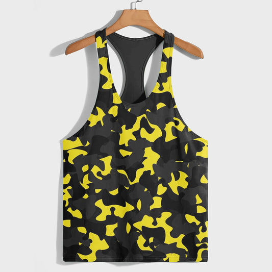 Camo Racerback Tank Top – Tactical Strength for Bodybuilders- AA08123