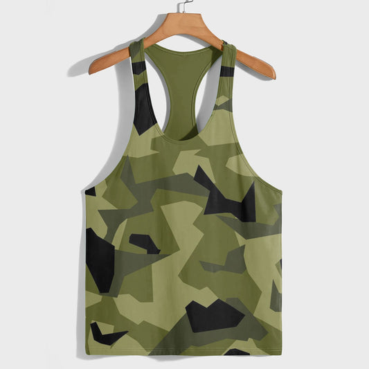 Camo Racerback Tank Top – Tactical Strength for Bodybuilders- AA08130