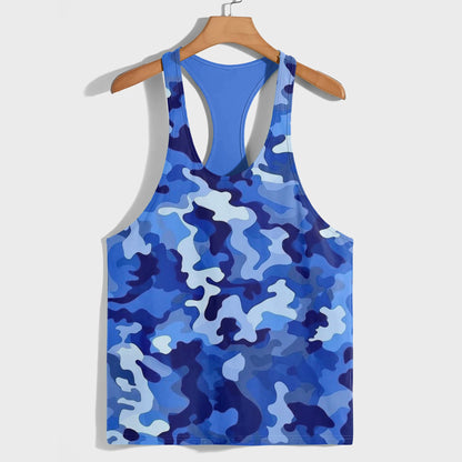 Camo Racerback Tank Top – Tactical Strength for Bodybuilders- AA08131