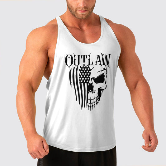 Skull Power Training Tank Top for Men- AA08135