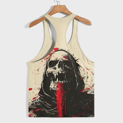 Skull 3D Racerback Tank Top- AA08228