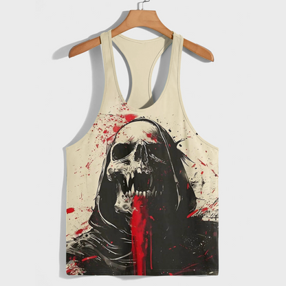 Skull 3D Racerback Tank Top- AA08228