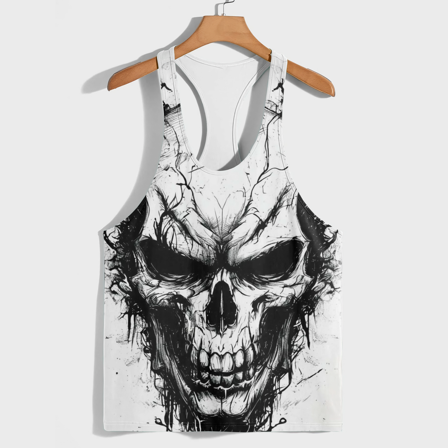 Skull 3D Racerback Tank Top- AA08231