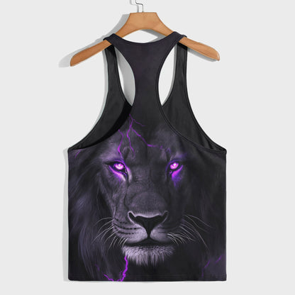 Lion 3D Racerback Tank Top- AA08494