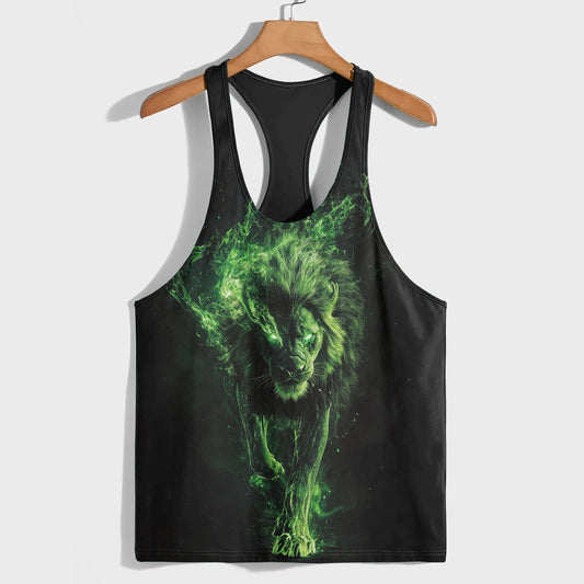Lion 3D Racerback Tank Top- AA08495