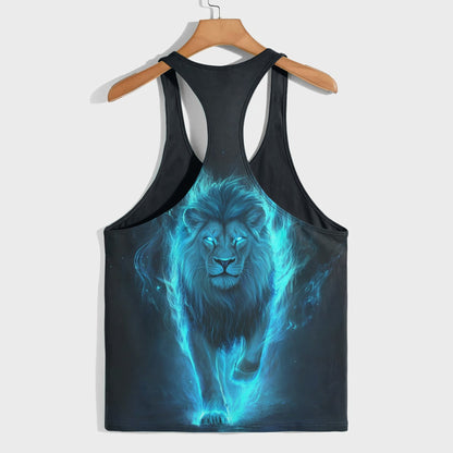 Lion 3D Racerback Tank Top- AA08497
