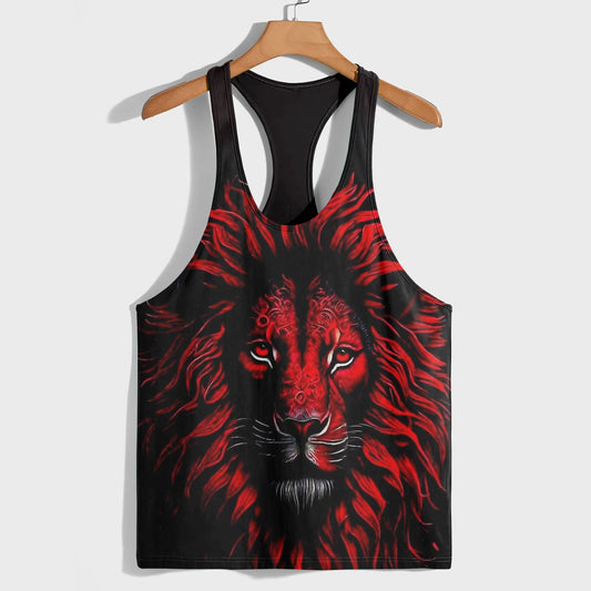 Lion 3D Racerback Tank Top- AA08499