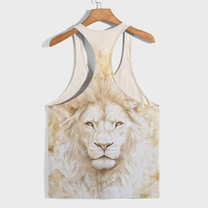 Lion 3D Racerback Tank Top- AA08502