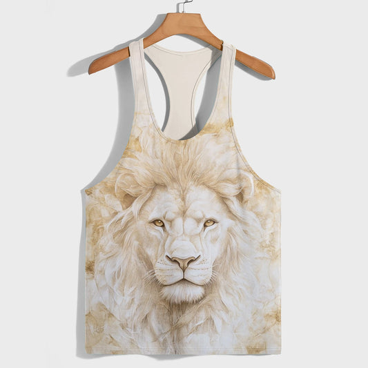 Lion 3D Racerback Tank Top- AA08502