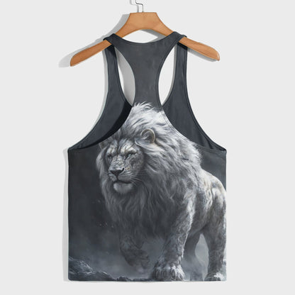 Lion 3D Racerback Tank Top- AA08505
