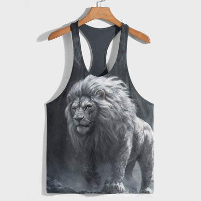 Lion 3D Racerback Tank Top- AA08505