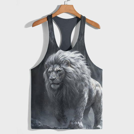 Lion 3D Racerback Tank Top- AA08505