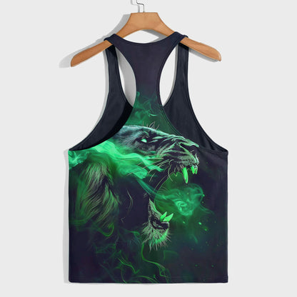 Lion 3D Racerback Tank Top- AA08507