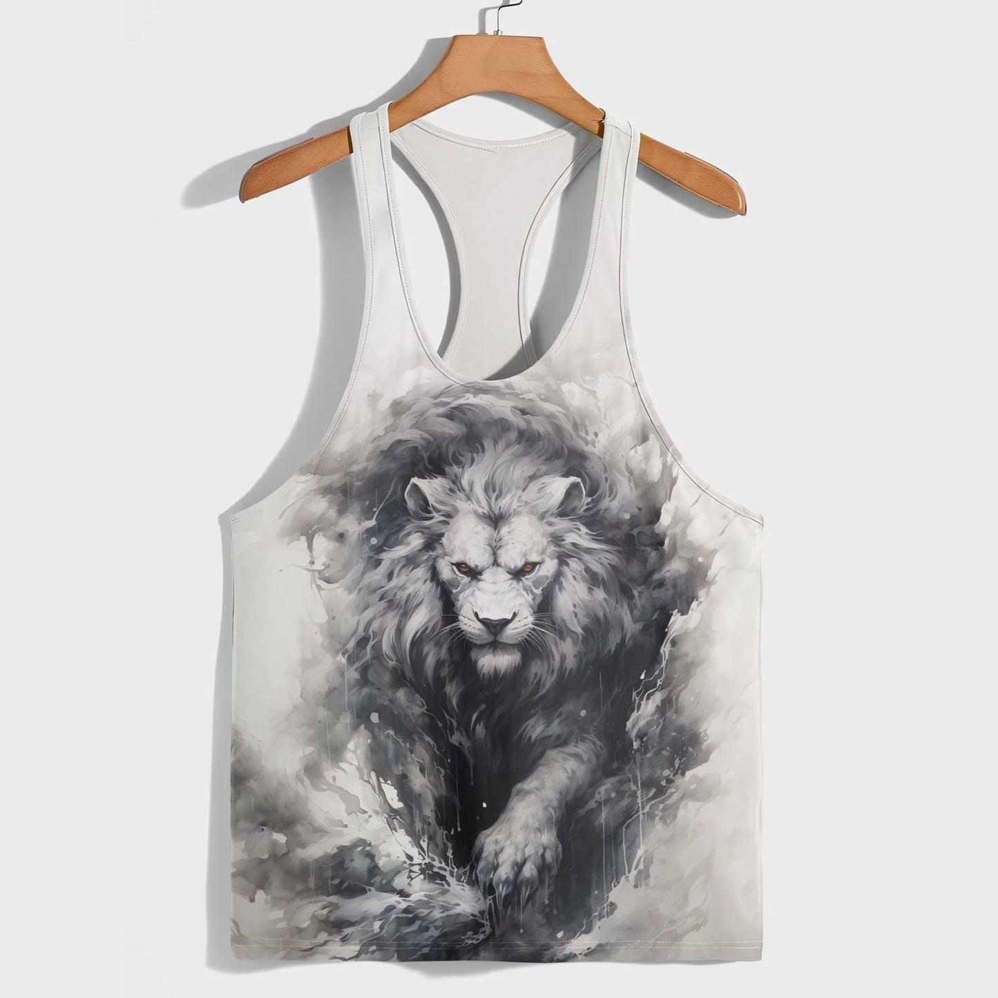 Lion 3D Racerback Tank Top- AA08512