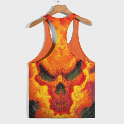 Skull 3D Racerback Tank Top- AA08536